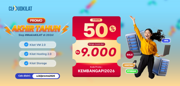 🔥 Diskon 50%! Buat Bisnis Kamu #JadiKILAT di 2026! 